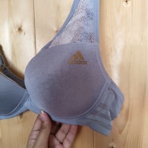 Adidas blue bra